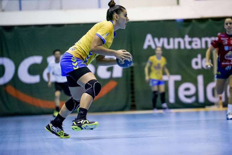 Paula Valdivia en un partido del Rocasa/TA.